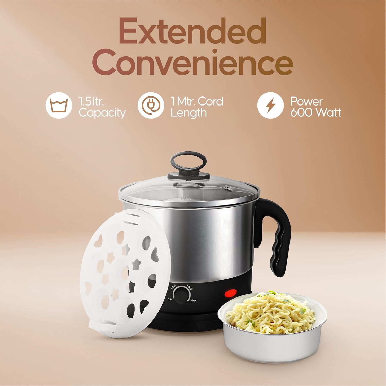 Longway Multipurpose Electric Kettle 1.5 litre